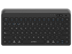 Teclado Acteck alámbrico con conexión USB, diseño compacto, teclas de perfil bajo y distribución en español