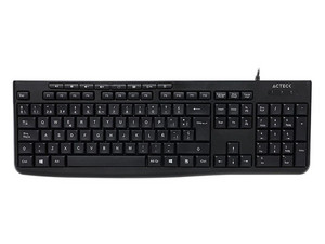 Teclado Acteck Inspire Prime TA222, Cable de 1.5m. Color Negro