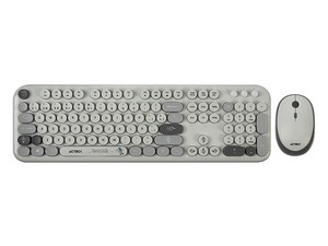 Kit de Teclado y Mouse Acteck Creator Chic K-Colors MK485, Receptor USB, Color Gris.