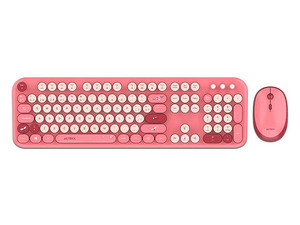Kit de Teclado y Mouse Acteck Creator Chic K-Colors MK485, Receptor USB, Color Rojo.