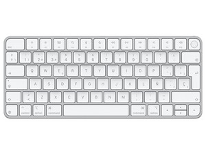 Teclado Apple Magic Keyboard, Bluetooth, Color Blanco.