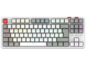 Teclado Mecánico Inalámbrico Gamer Balam Rush Level Pro GK990, Switch Outemu Red, Receptor USB, Bluetooth, Color Blanco.
