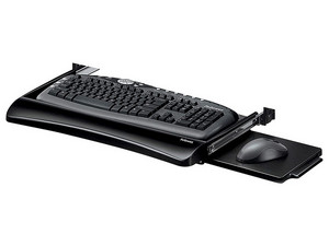 Bandeja para Teclado Fellowes Office Suites, Debajo del Escritorio, Color Negro.