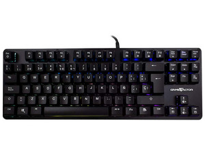 Teclado Mecánico Game Factor KBG500, Iluminación RGB, Switch Red, USB. Color Negro.