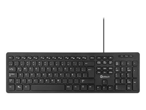 Teclado Getttech GGK-ESMWR-01, USB, Versión en Español. Color Negro.