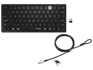 Teclado Kensington K75502ES, Receptor USB. Color Negro. Incluye 25 Candados de Seguridad Kensington K60500WW.