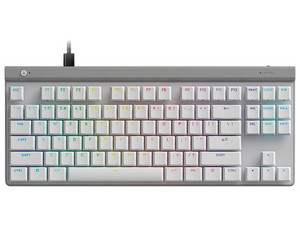 Teclado Alámbrico Logitech G515 TKL, USB con Retroiluminación RGB. Color Blanco.