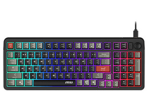 Teclado MSI Forge GK110, 97 Teclas, Retroiluminado, Inglés, Color Negro.