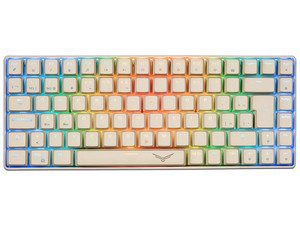 Teclado Mecánico Gamer NACEB NA-0970, RGB 80% Compacto, Diseño Basilisk, Color Gris.
