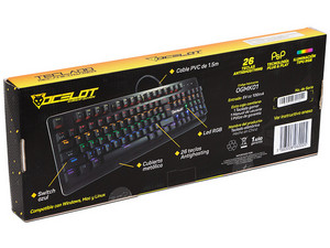 Teclado gamer ocelot online gaming ogmk01