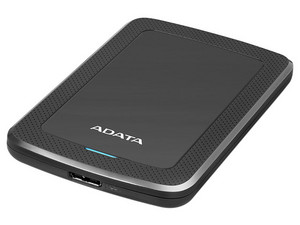 Disco duro externo ADATA HV300 de 4 TB, USB 3.1. Color negro.
