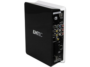 Disco Duro Externo Multimedia Emtec Movie Cube de 500 con sintonizador digital, HDMI, USB 2.0 y control remoto.