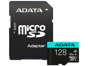 Memoria ADATA Premier Pro MicroSDXC UHS-I U3 de 128 GB, Clase 10.