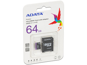 Tarjeta Memoria Micro SD 64GB Adata Clase 10 