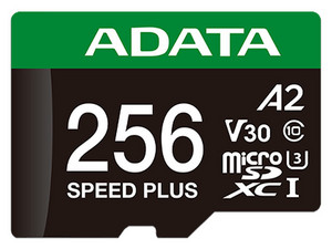 Memoria ADATA MicroSDXC UHS-I U3 de 256GB, Clase 10.
