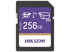 Memoria SD Hiksemi HS-SD-P10/256G, Clase 10 U3 V30, 256 GB, Especializada para Videovigilancia.