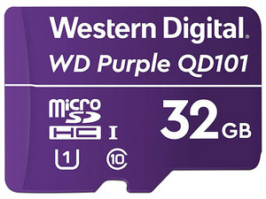 Memoria WD Purple Micro SDHC de 32 GB, clase 10, Optimizado para Cámaras de Seguridad.