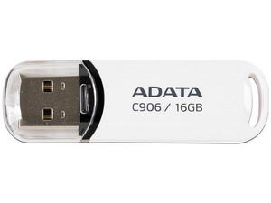 Unidad Flash USB 2.0 ADATA Classic C906 de 16 GB. Color Blanco.