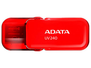 Unidad Flash USB 2.0 ADATA UV240 de 64GB. Color Rojo.