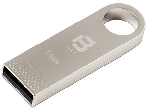 Unidad Flash USB 2.0 Blackpcs con Elegante y Moderno Diseño de Metal de 16GB. Color Plata.