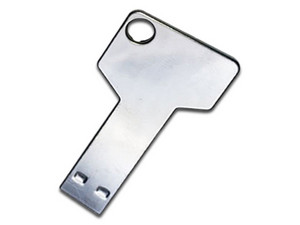 Unidad Flash USB BRobotix de resistente diseño con forma de Llave, de 16GB.