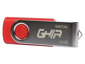 Unidad Flash USB 2.0 GHIA GAC-136 de 32GB. Color rojo, azul o negro. Unidad Flash USB 2.0 GHIA GAC-136 de 32GB. Color rojo, azul o negro.