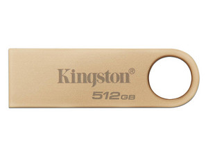 Unidad Flash USB 3.2 Kingston DataTraveler SE9 G3 de 512GB, Color Dorado.