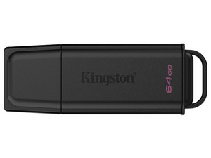 Unidad Flash USB 3.2 Gen 1 KINGSTON DataTraveler Exodia de 64GB. Color Negro.