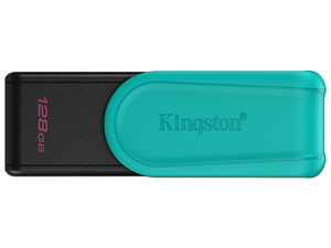 Memoria USB Kingston DataTraveler Exodia S, 128 GB, 3.2 Gen 1. Color Negro/Turquesa