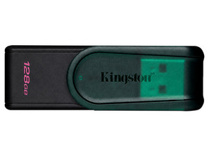 Unidad Flash USB 3.2 Kingston DataTraveler Exodia S de 128 GB, USB 3.2 Gen 1. Color Verde.