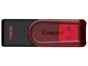 Unidad Flash USB 3.2 Kingston DataTraveler Exodia S de 128 GB, USB 3.2 Gen 1. Color Rojo.