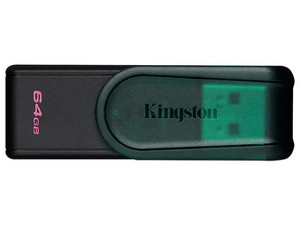Unidad Flash USB 3.2 Kingston DataTraveler Exodia S de 64 GB, USB 3.2 Gen 1. Color Verde.