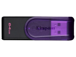 Unidad Flash USB 3.2 Kingston DataTraveler Exodia S de 64 GB, USB 3.2 Gen 1. Color Morado.