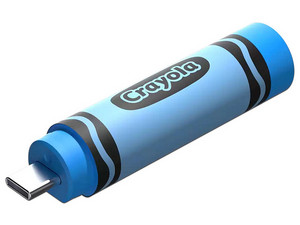 Unidad Flash USB Tipo C SanDisk Crayola de 256GB, Color Cerulean Blue.
