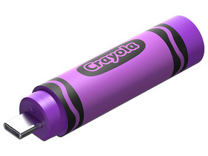 Unidad Flash USB Tipo C SanDisk Crayola de 256GB. Color Violeta.