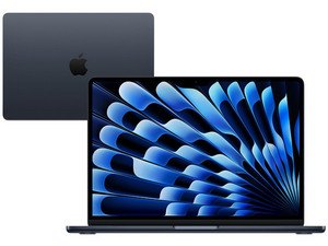 MacBook Air: 
Procesador Apple M5, 
Memoria RAM de 16GB, 
SSD de 512GB, 
Pantalla de 13" Liquid Retina, 
S.O. macOS Tahoe. 
Color Midnight.
