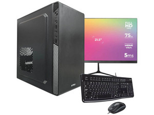 PC de Escritorio Digital Master Hogar y Oficina V1.1,
Procesador Intel Core i5 14400 (hasta 4.7 GHz),
Memoria de 16GB DDR4,
SSD de 480GB,
Pantalla de 21.5" Full HD,
Video UHD Graphics 730,
S.O. No Incluye. Color Negro.
Incluye Teclado y Mouse.