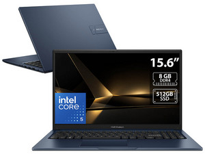 Laptop ASUS VivoBook: 
Procesador Intel Core 5 120U (hasta 5.0 GHz), 
Memoria de 8GB DDR4, 
SSD de 512GB, 
Pantalla de 15.6" LED,
Video Intel Graphics, 
S.O. Windows 11 Home.