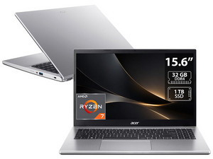 Laptop Acer Aspire Go: 
Procesador AMD Ryzen 7 7730U (hasta 4.5 GHz), 
Memoria de 32GB DDR4, 
SSD de 1TB, 
Pantalla de 15.6" LED Full HD (1920 x 1080), 
Video Radeon Graphics, 
S.O. Windows 11 Home, 
Teclado Versión en Inglés.