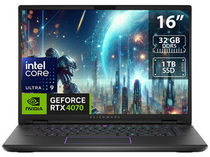 Laptop Gamer Alienware M16 R2:
Procesador Intel Core Ultra 9 185H (Hasta 5.1 GHz),
Memoria de 32GB DDR5,
SSD de 1TB,
Pantalla de 16