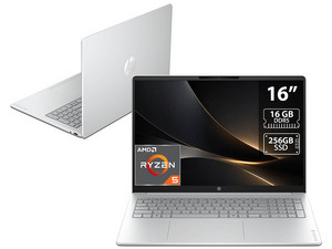 Laptop HP OmniBook 3:
Procesador AMD Ryzen 5 40 (hasta 4.3 GHz), 
Memoria de 16GB LPDDR5, 
SSD de 256GB, 
Pantalla de 16" LED Multi-Touch, 
WUXGA (1920 x 1200),
Video Radeon 610M, 
S.O. Windows 11 Home. 
Teclado Versión en Inglés.