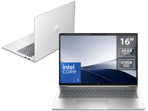 Laptop HP ProBook 4 G1iR: 
Procesador Intel Core 5 120U (hasta 5.0 GHz), 
Memoria de 24GB DDR5, 
SSD de 512GB, 
Pantalla de 16" LED WUXGA (1920 x 1200), 
Video Intel Graphics, 
S.O. Windows 11 Pro.
Teclado en Español.