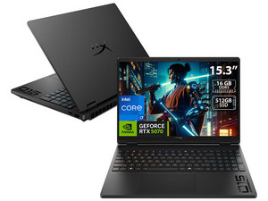 Laptop Gamer HP HyperX OMEN: 
Procesador Intel Core i7 14650HX (hasta 5.2 GHz), 
Memoria de 16GB DDR5,
SSD de 512GB, 
Pantalla de 15.3" LED WUXGA (1920 x 1200), 
Video NVIDIA GeForce RTX 5070, 
S.O. Windows 11 Home.