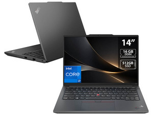 Laptop Lenovo ThinkPad E14 G5:
Procesador Intel Core i7 1355U (hasta 5.0 GHz),
Memoria de 16GB DDR4,
SSD de 512GB,
Pantalla de 14" LED WUXGA (1920 x 1200), 
Video UHD Graphics,
S.O. Windows 11 Pro.
Incluye 3 años de garantía extendida.