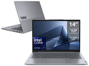 Laptop Lenovo ThinkBook 14 G7: 
Procesador Intel Core Ultra 7 155H (hasta 4.8 GHz), 
Memoria de 16GB DDR5, 
SSD de 512GB, 
Pantalla de 14" LED WUXGA (1920 x 1200), 
Video Intel Arc Graphics, 
S.O. Windows 11 Pro.