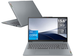 Laptop Lenovo IdeaPad Slim 3:
Procesador Intel Core i5 12450H (hasta 4.4 GHz),
Memoria de 16GB LPDDR5, 
SSD de 1TB,
Pantalla de 15.6" LED Multi-Touch, Full HD (1920 x 1080),
Video UHD Graphics, 
S.O. Windows 11 Home.