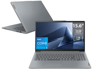 Laptop Lenovo IdeaPad Slim 3:
Procesador Intel Core i5 12450H (hasta 4.4 GHz),
Memoria de 16GB LPDDR5, 
SSD de 1TB,
Pantalla de 15.6" LED Multi-Touch, Full HD (1920 x 1080),
Video UHD Graphics, 
S.O. Windows 11 Home.