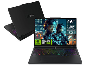 Laptop Gamer Lenovo Legion Pro 5: 
Procesador AMD Ryzen 9 9955HX (hasta 5.4 GHz), 
Memoria de 16GB DDR5, 
SSD de 2TB, 
Pantalla de 16" OLED WQXGA (2560 x 1600), 
Video NVIDIA GeForce RTX 5060, 
S.O. Windows 11 Home. 
Teclado Versión en Inglés.