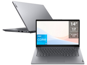 Laptop Lenovo V14 G5 IRL: 
Procesador Intel Core i3 1315U (hasta 4.5 GHz), 
Memoria de 8GB DDR5, 
SSD de 512GB, 
Pantalla de 14" LED Full HD (1920 x 1080), 
Video UHD Graphics, 
S.O. Windows 11 Home.