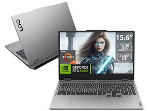 Laptop Gamer Lenovo LOQ 15AHP10: 
Procesador AMD Ryzen  7 250 (hasta 5.1 GHz), 
Memoria de 16GB DDR5, 
SSD de 512GB, 
Pantalla de 15.6 IPS Full HD (1920 x 1080), 
Video NVIDIA GeForce RTX 5060 8GB GDDR7, 
S.O. Windows 11 Home.